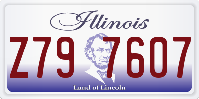 IL license plate Z797607