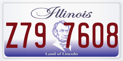 IL license plate Z797608