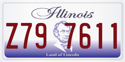 IL license plate Z797611