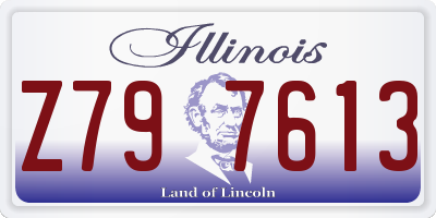 IL license plate Z797613