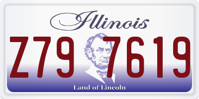 IL license plate Z797619