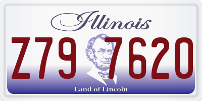 IL license plate Z797620