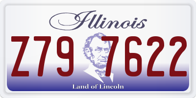 IL license plate Z797622
