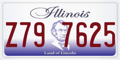 IL license plate Z797625