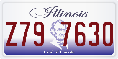 IL license plate Z797630