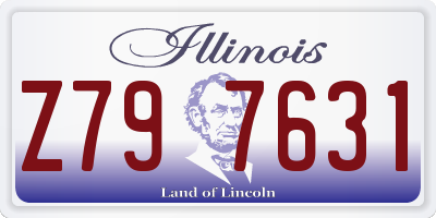 IL license plate Z797631