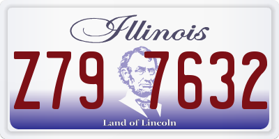 IL license plate Z797632