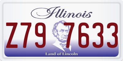 IL license plate Z797633