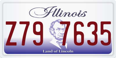 IL license plate Z797635