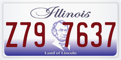 IL license plate Z797637
