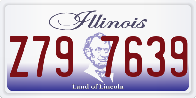 IL license plate Z797639