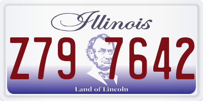 IL license plate Z797642