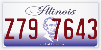 IL license plate Z797643