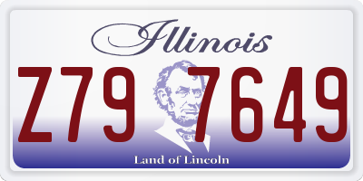 IL license plate Z797649