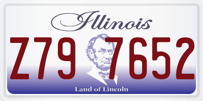 IL license plate Z797652