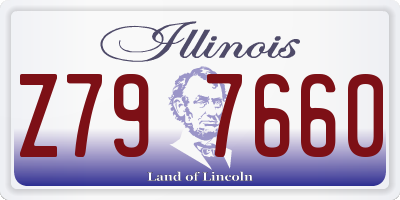 IL license plate Z797660