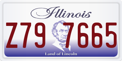 IL license plate Z797665