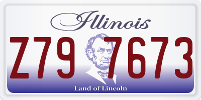 IL license plate Z797673
