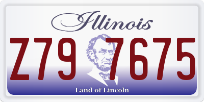 IL license plate Z797675