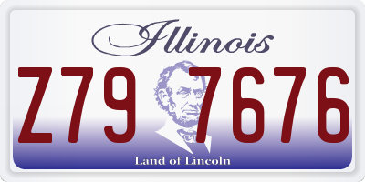 IL license plate Z797676