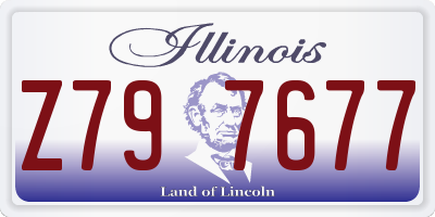 IL license plate Z797677