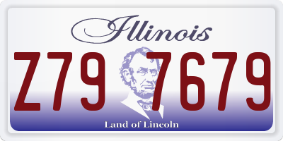 IL license plate Z797679