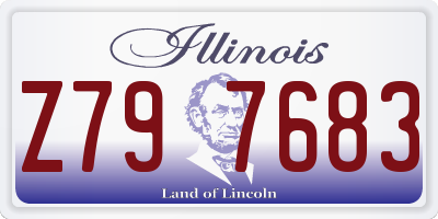 IL license plate Z797683