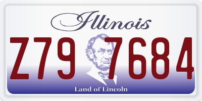 IL license plate Z797684