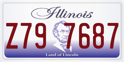 IL license plate Z797687