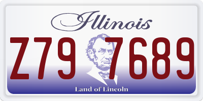 IL license plate Z797689