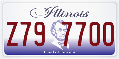 IL license plate Z797700