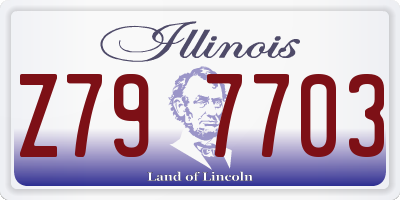 IL license plate Z797703