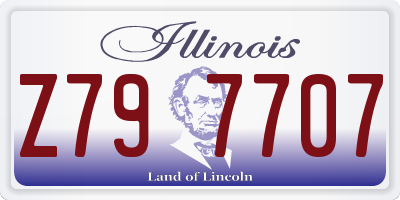 IL license plate Z797707