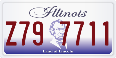 IL license plate Z797711