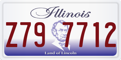 IL license plate Z797712