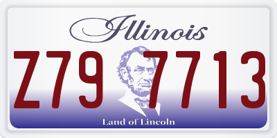 IL license plate Z797713