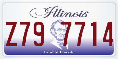 IL license plate Z797714