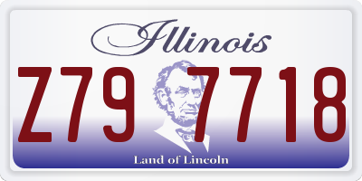 IL license plate Z797718