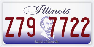 IL license plate Z797722