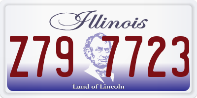 IL license plate Z797723