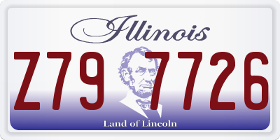IL license plate Z797726