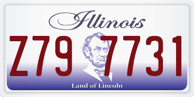 IL license plate Z797731