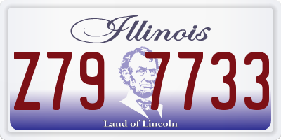 IL license plate Z797733