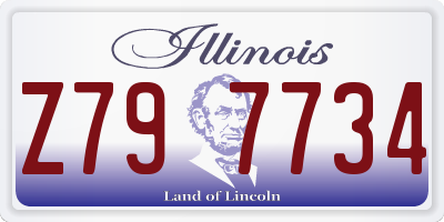 IL license plate Z797734