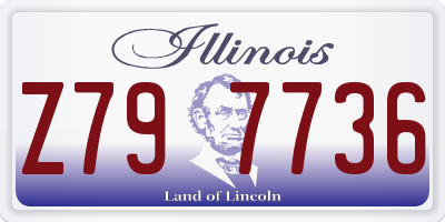 IL license plate Z797736