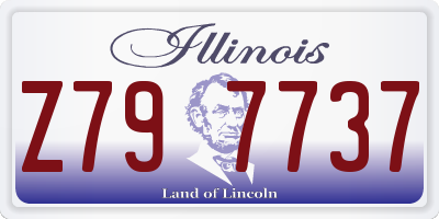 IL license plate Z797737