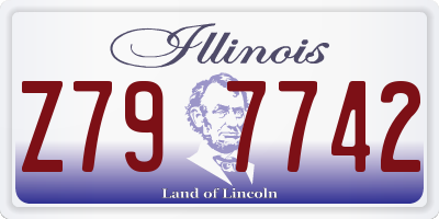 IL license plate Z797742