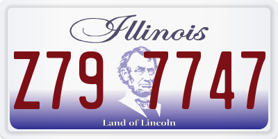 IL license plate Z797747