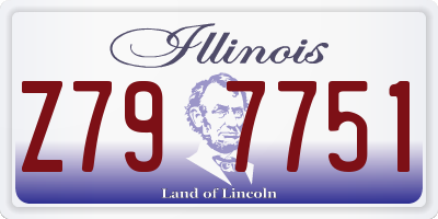 IL license plate Z797751