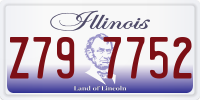IL license plate Z797752